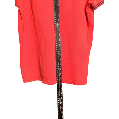 Tommy Hilfiger Men's Medium Red 100% Cotton Custom Fit Polo Shirt