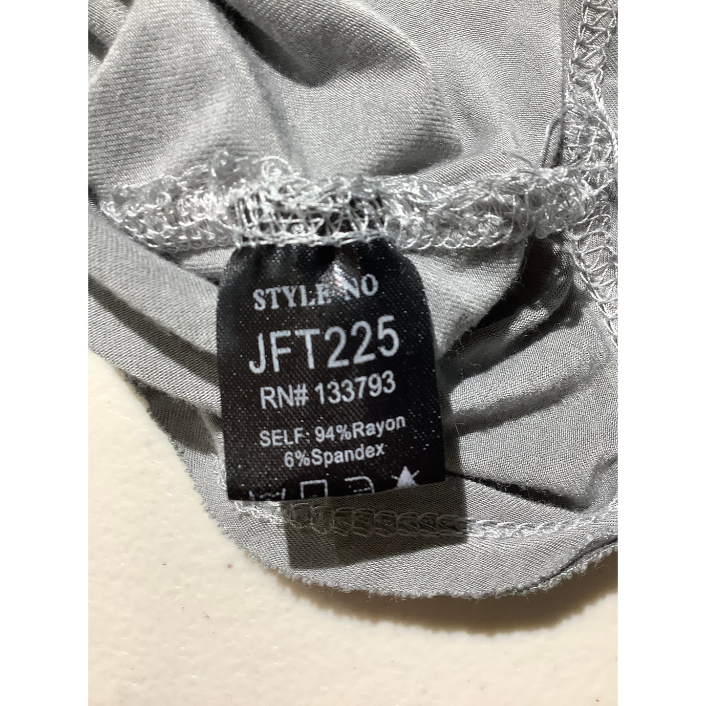 POL Light Gray Mineral Wash Hooded Top Women’s Size S— Boho, Casual, Lightweight