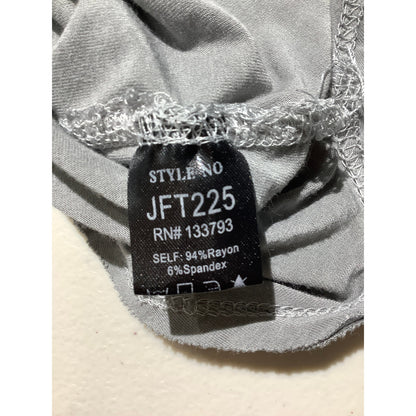 POL Light Gray Mineral Wash Hooded Top Women’s Size S— Boho, Casual, Lightweight