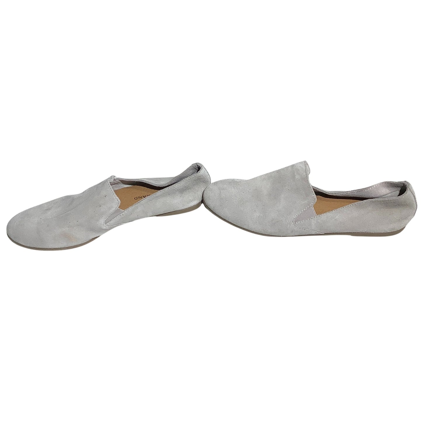 Lucky Brand Suede Slip-On Loafers Women’s Size 9M –Minimalist, Casual, Soft Gray