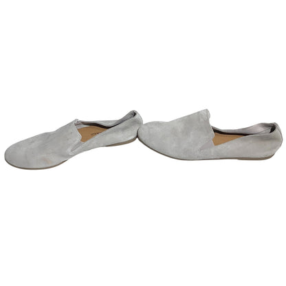 Lucky Brand Suede Slip-On Loafers Women’s Size 9M –Minimalist, Casual, Soft Gray