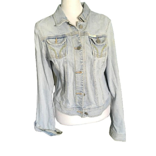 Hollister Vintage Light Wash Jean Jacket Size M - Y2K, Casual, Streetwear