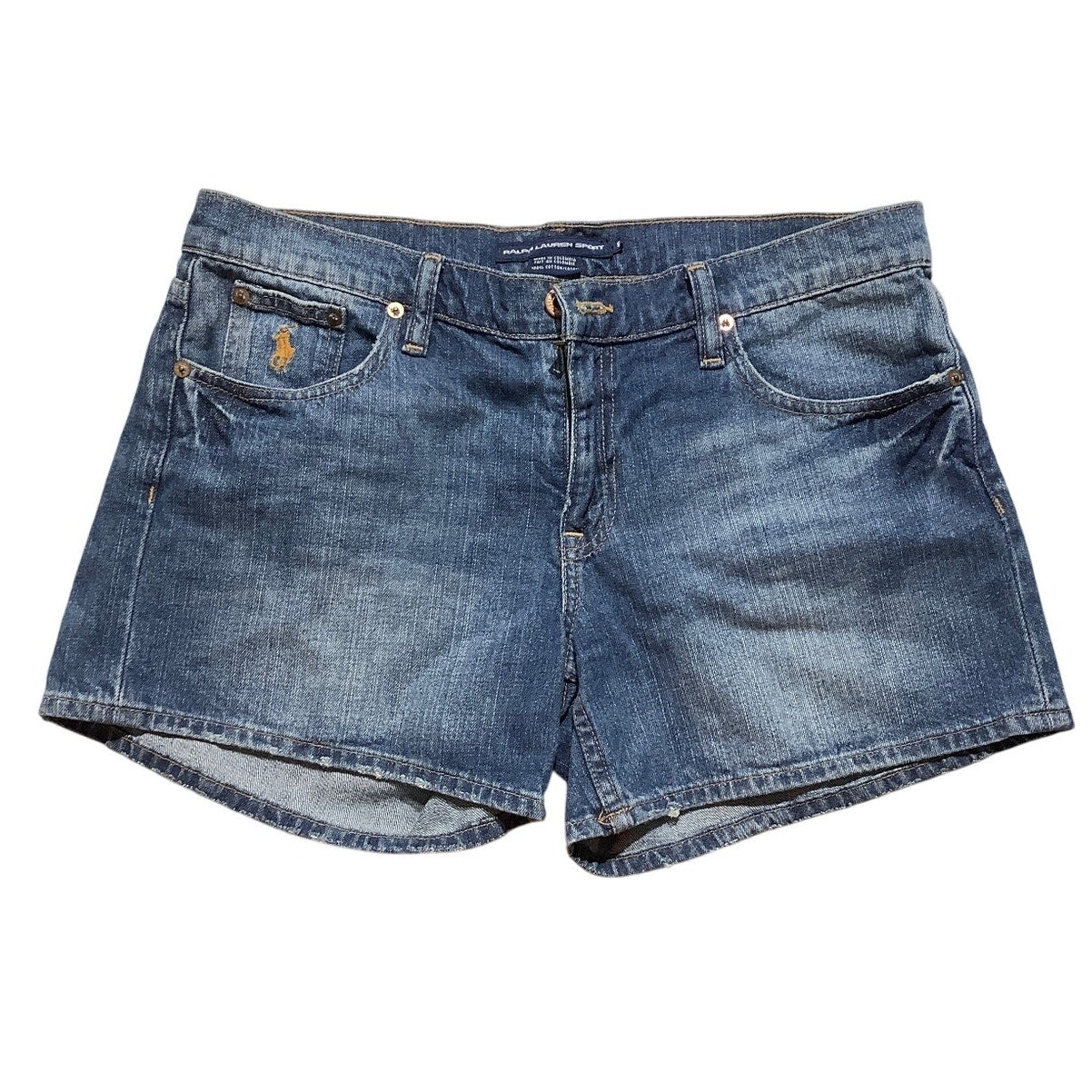 Ralph Lauren Sport Denim Shorts Women’s Size 8 – Classic, Cotton, Mid-Rise