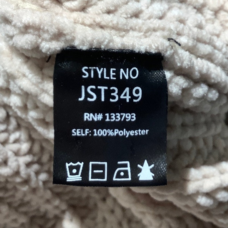 POL Light Tan V-Neck Knit Pullover Women’s Size S/M — Boho, Casual, Oversized