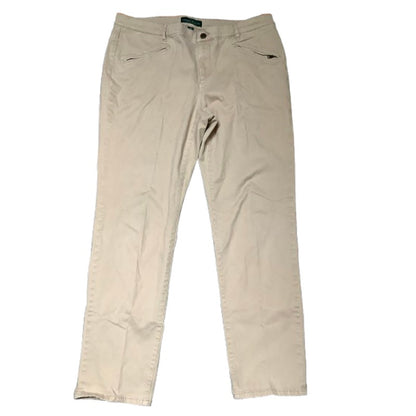 LRL Lauren Ralph Lauren Khaki Dress Pants 18W - Classic, Office Chic, Timeless