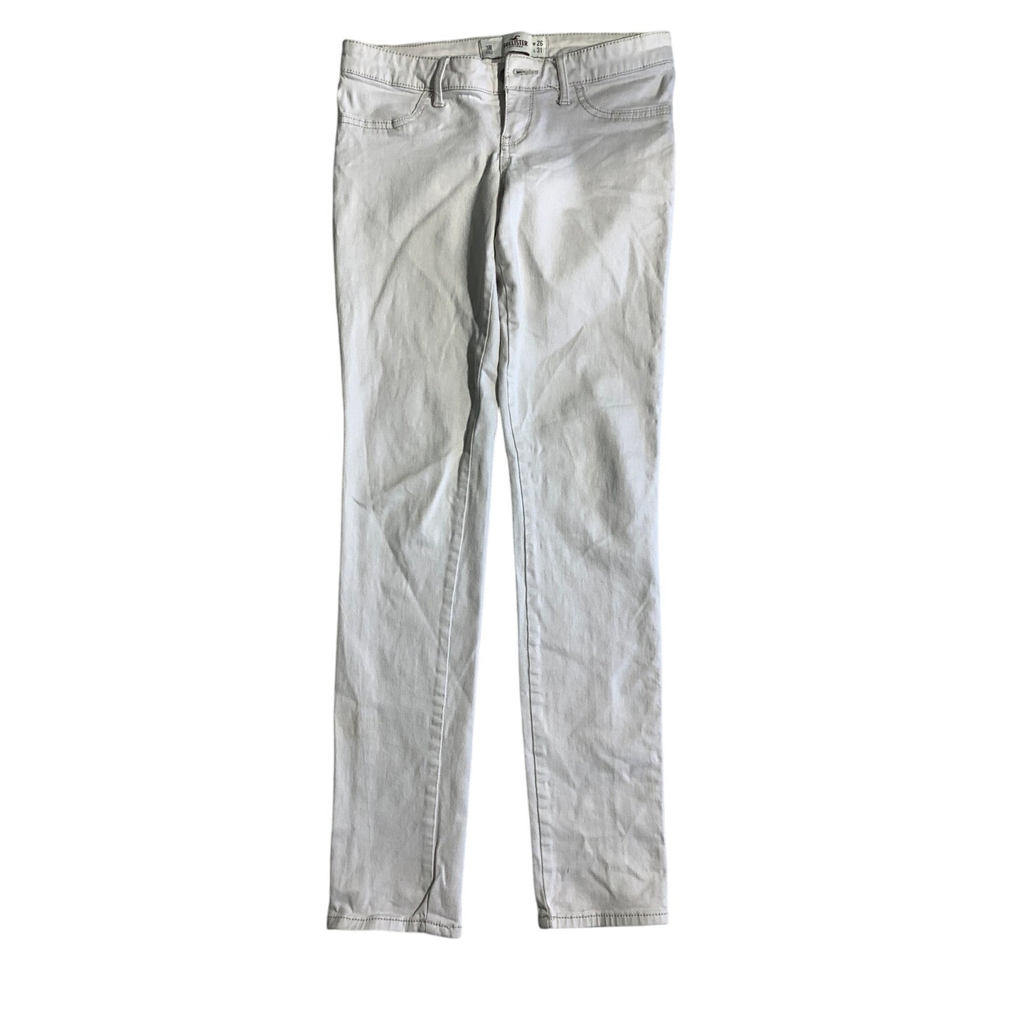 Hollister Off White Jeans Women’s 26W 31L - Coastal, Chic, Casual