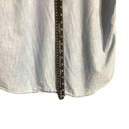 American Eagle enim Wash Button-Up Shirt Men’s XXL— Casual, Cotton, Short Sleeve