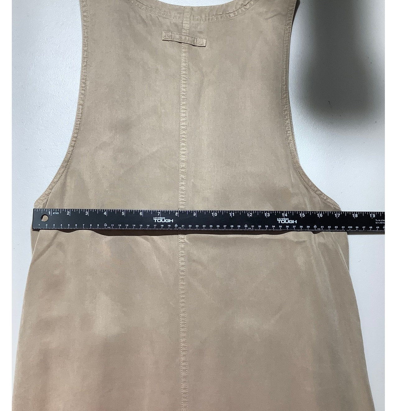 AKS Overall Dress, Beige, Women’s Size M — Relaxed Fit, Casual, Utility Style