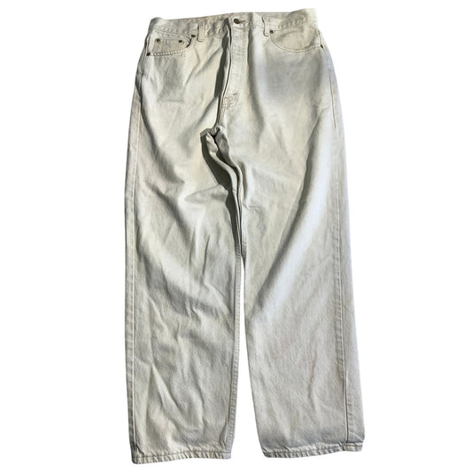 Hunt Club Light Beige Jeans Men’s 38W 32L - Wide Leg, Casual, Vintage-Inspired