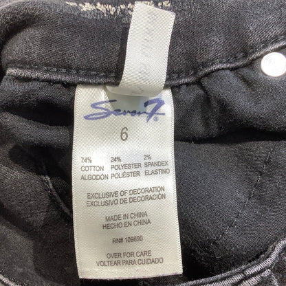 Seven7 Black Booty Shaper Pants Women’s Size 6 - Soft, Flattering, Casual
