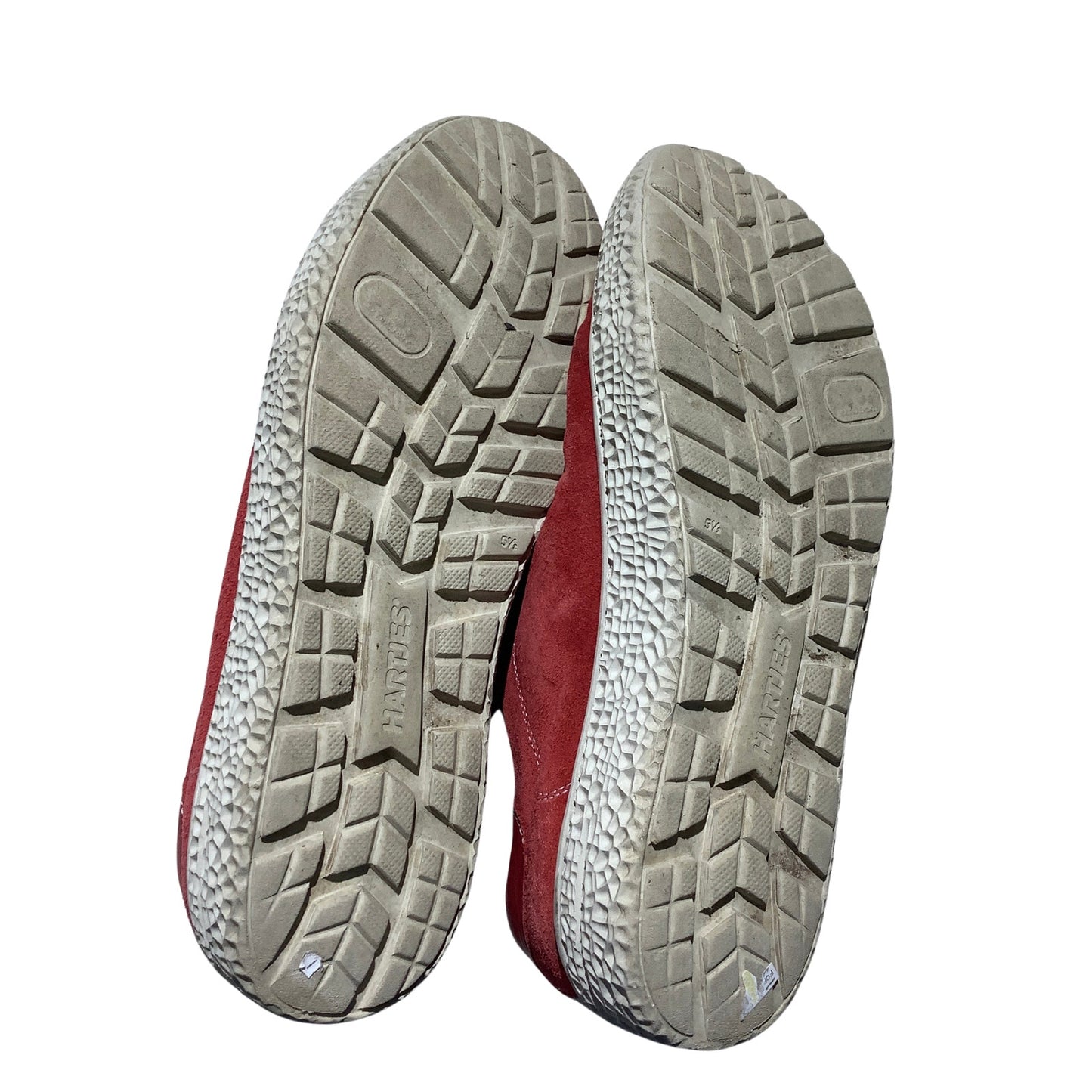Hartjes Phil Red Suede Sneakers Women 5.5 — Comfort, European, Zip Lace-Up