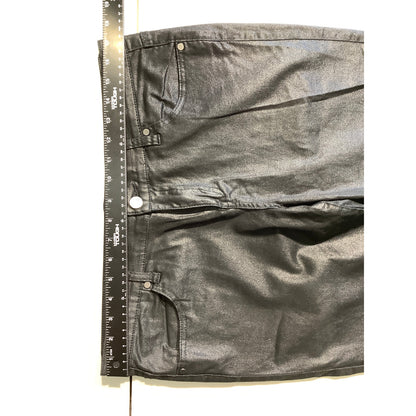 NY&C Black Faux Leather Leggings Women’s Size 12 - Edgy, Moto, Street Style