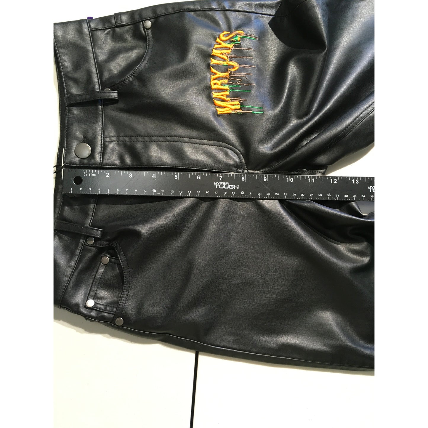 MaryJays Black Faux Leather Pants Size M - Baddie, Y2K, Streetwear