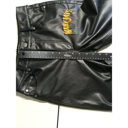 MaryJays Black Faux Leather Pants Size M - Baddie, Y2K, Streetwear