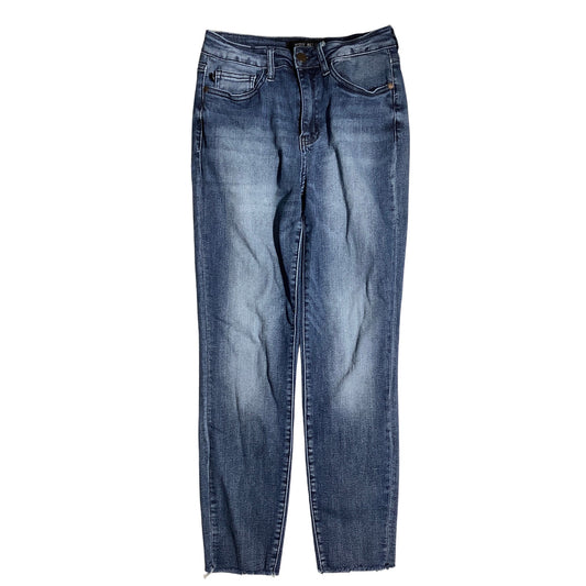 Judy Blue Denim Relaxed Fit Jeans Women 3/26 — Stretch, Casual, Frayed Hem
