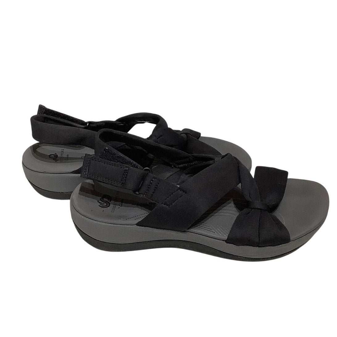 Clarks Cloudsteppers Black Sandals Size 8 - Comfort, Casual, Lightweight