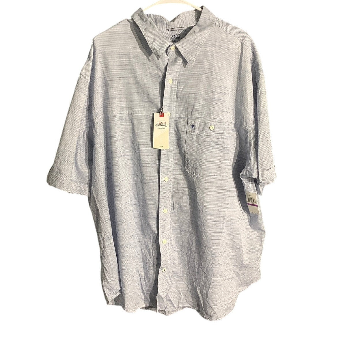 IZOD Men’s Light Blue Saltwater Fishing Shirt 2XL – Relaxed, Classic, Outdoor