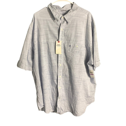 IZOD Men’s Light Blue Saltwater Fishing Shirt 2XL – Relaxed, Classic, Outdoor