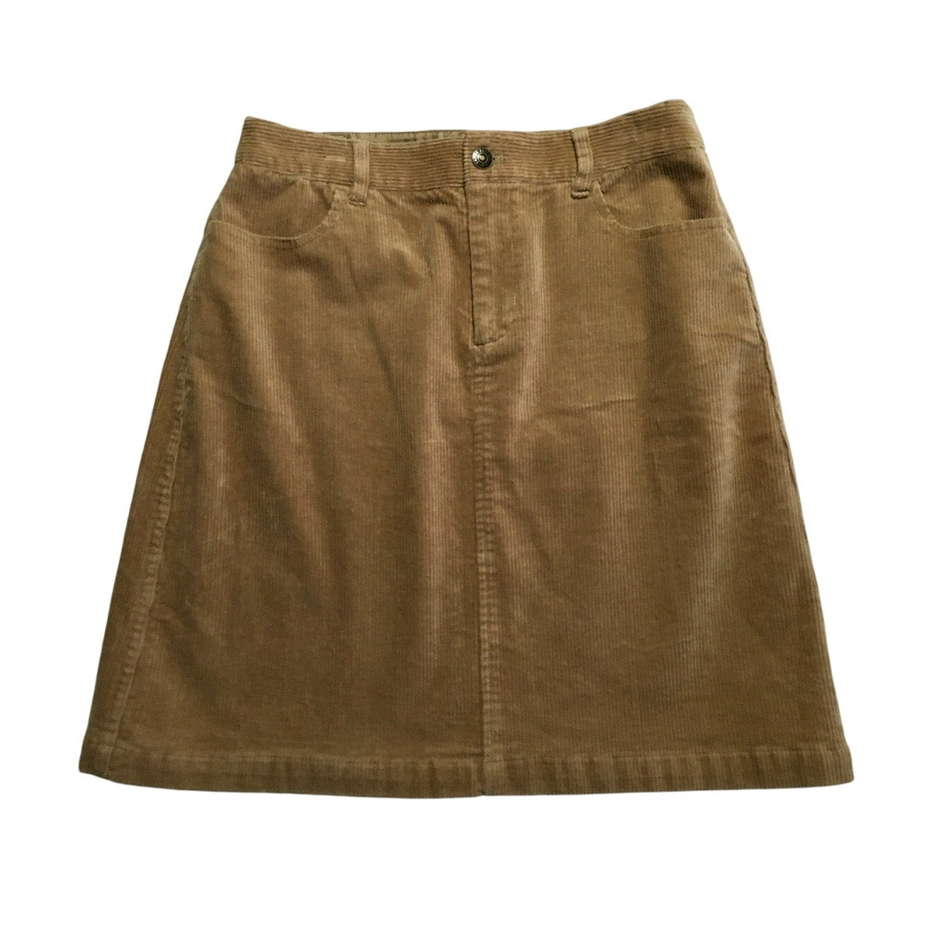 Brooks Brothers Light Brown Corduroy Skirt Size 6 - Preppy, Classic, Vintage