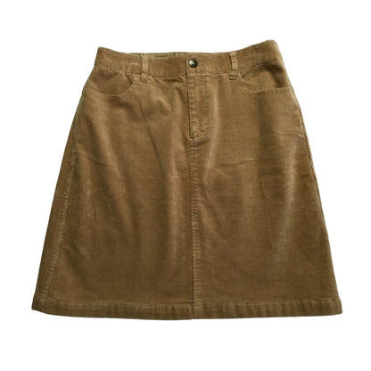Brooks Brothers Light Brown Corduroy Skirt Size 6 - Preppy, Classic, Vintage