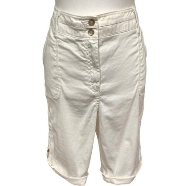 Chico's White Cropped Pants - Sz 2.5 - Casual, Resort, Coastal